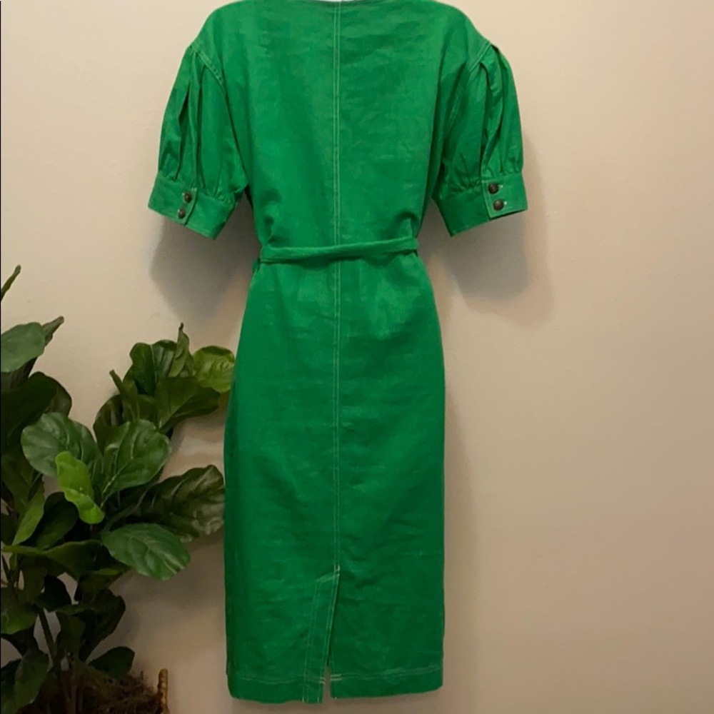 Vintage Emerald green dress size xs - Picture 5 of 7
